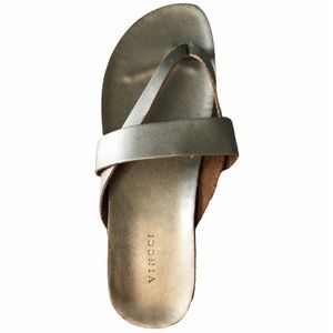 Vincci gold leather sandals size 8